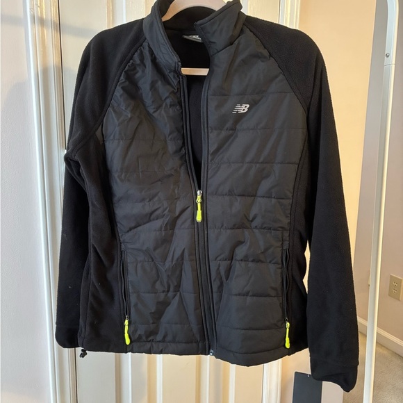New Balance Black Jacket with Neon Highlights - Picture 1 of 3